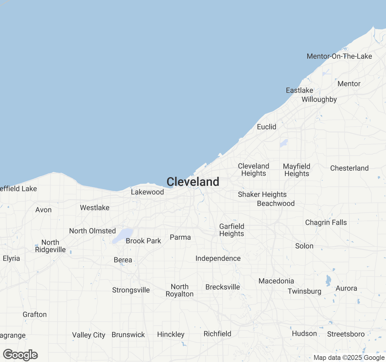 Map of Cleveland