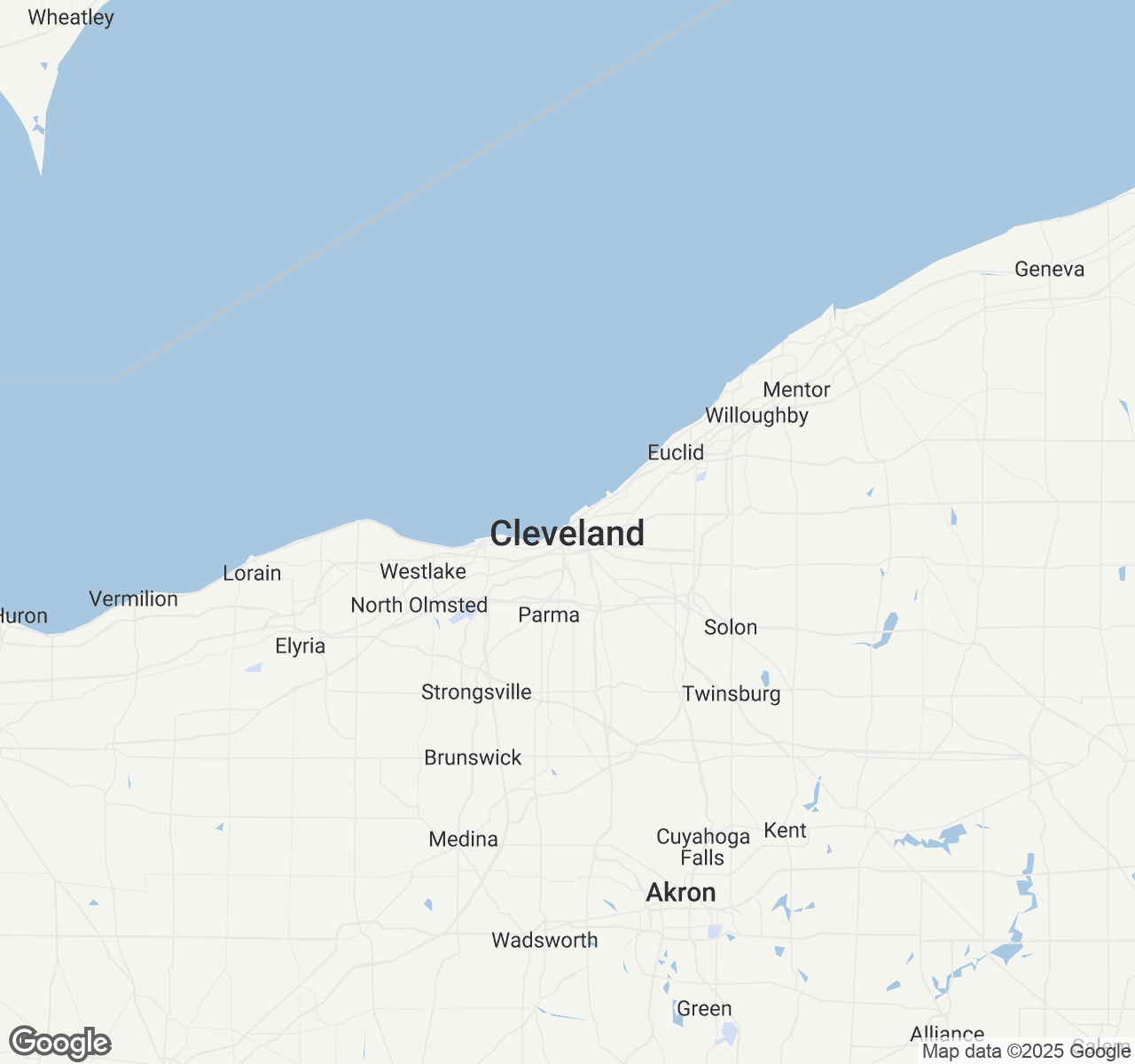 Map of Cleveland